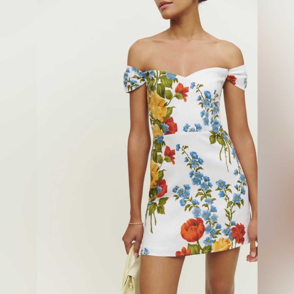 REFORMATION Gavina Linen Dress